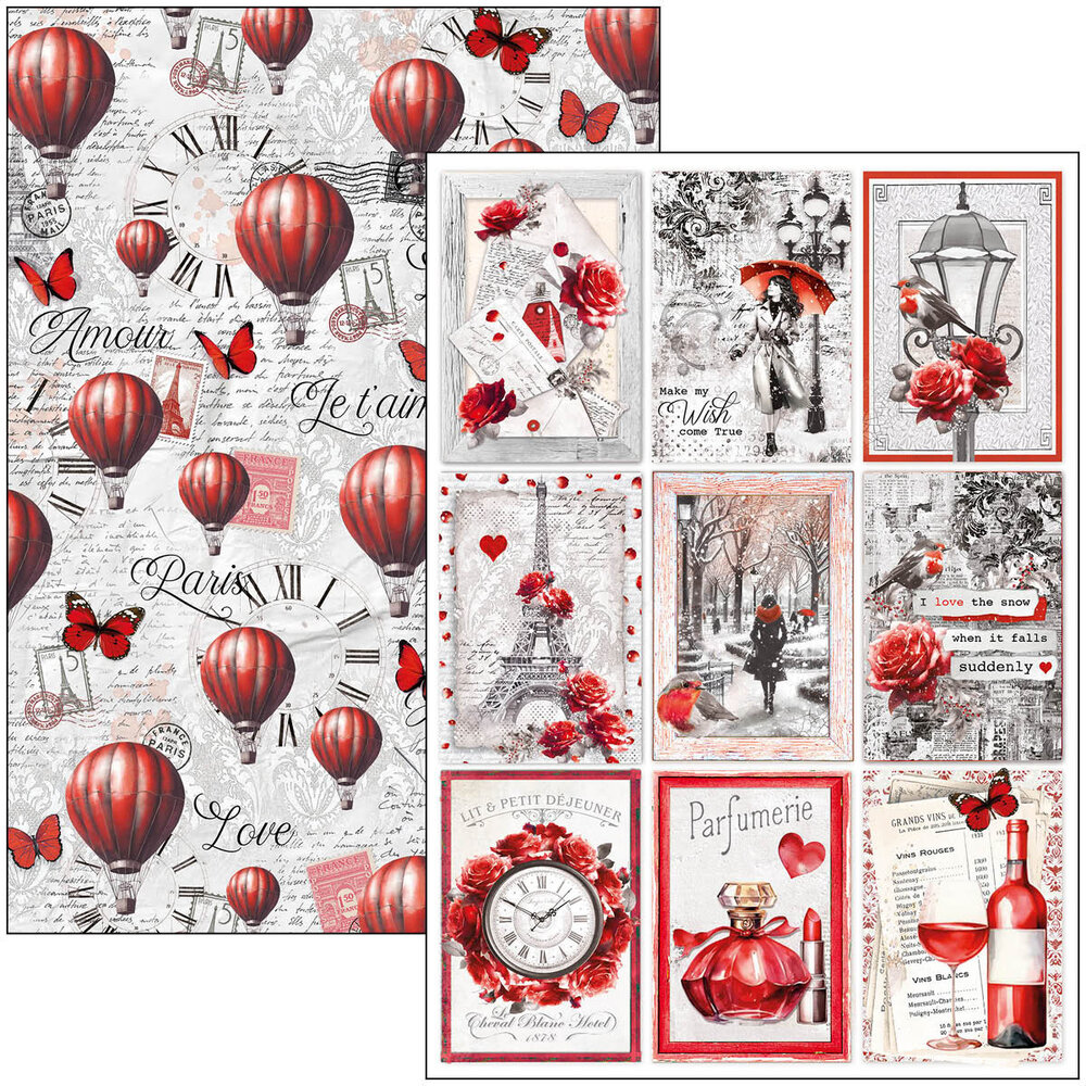 Ciao Bella Paris Je t'aime A4 Creative Pad (9pcs) (CBCL081) Ciao Bella Paris Je t'aime A4 Creative Pad (9pcs) (CBCL081)