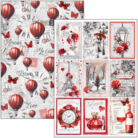 Ciao Bella Paris Je t'aime A4 Creative Pad (9pcs) (CBCL081) Ciao Bella Paris Je t'aime A4 Creative Pad (9pcs) (CBCL081)