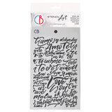 Ciao Bella Paris Je t'aime 5x8 Inch Texture Stencil Love Engraved (MS141) (DISCONTINUED)