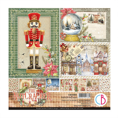 Ciao Bella The Nutcracker 8x8 Inch Paper Pad (12pcs) (CBH080) Ciao Bella The Nutcracker 8x8 Inch Paper Pad (12pcs) (CBH080)