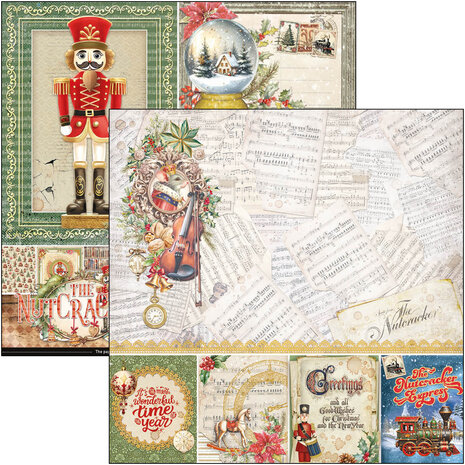 Ciao Bella The Nutcracker 8x8 Inch Paper Pad (12pcs) (CBH080) Ciao Bella The Nutcracker 8x8 Inch Paper Pad (12pcs) (CBH080)