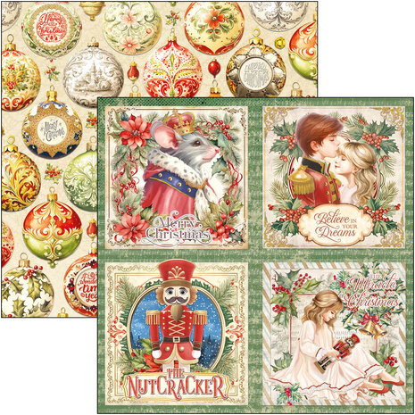 Ciao Bella The Nutcracker 8x8 Inch Paper Pad (12pcs) (CBH080) Ciao Bella The Nutcracker 8x8 Inch Paper Pad (12pcs) (CBH080)