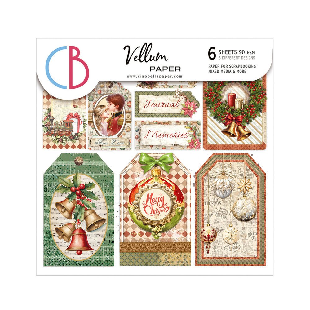 Ciao Bella The Nutcracker 6x6 Inch Vellum Fussy Cut (6pcs) (CBVQ019) Ciao Bella The Nutcracker 6x6 Inch Vellum Fussy Cut (6pcs) (CBVQ019)