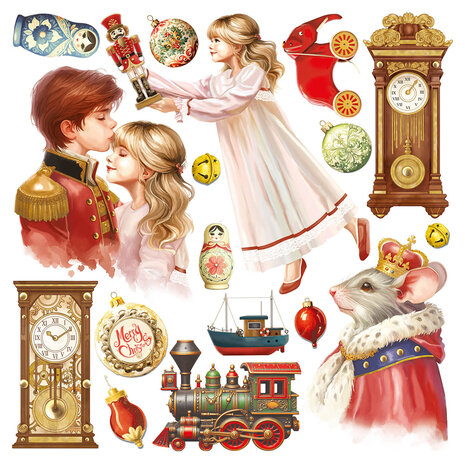 Ciao Bella The Nutcracker 6x6 Inch Vellum Fussy Cut (6pcs) (CBVQ019) Ciao Bella The Nutcracker 6x6 Inch Vellum Fussy Cut (6pcs) (CBVQ019)