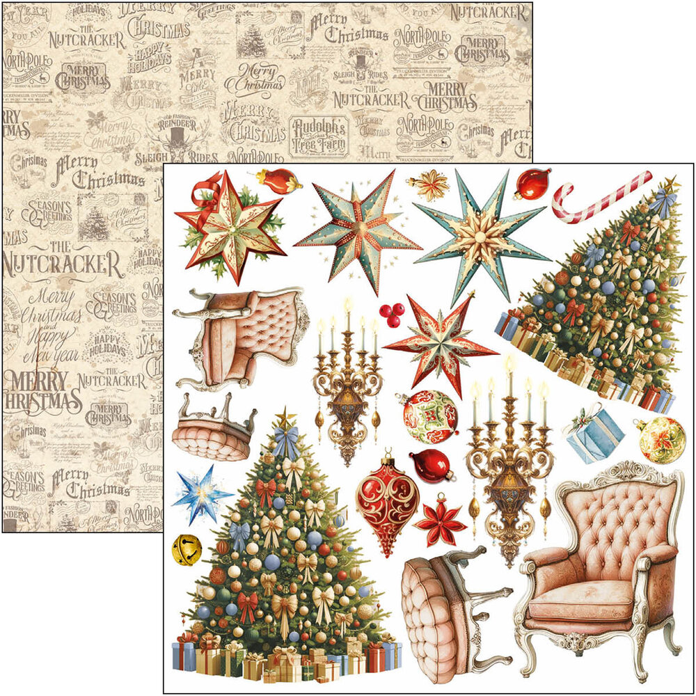 Ciao Bella The Nutcracker 6x6 Inch Fussy Cut Pad (24pcs) (CBQE080) Ciao Bella The Nutcracker 6x6 Inch Fussy Cut Pad (24pcs) (CBQE080)