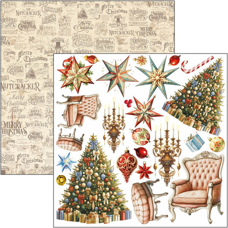 Ciao Bella The Nutcracker 6x6 Inch Fussy Cut Pad (24pcs) (CBQE080) Ciao Bella The Nutcracker 6x6 Inch Fussy Cut Pad (24pcs) (CBQE080)