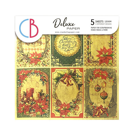 Ciao Bella The Nutcracker 6x6 Inch Deluxe Paper Gold (5pcs) (CBDQ014) (DISCONTINUED)