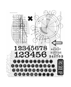 Stampers Anonymous Deconstructed Tim Holtz Cling Stamps (CMS489)