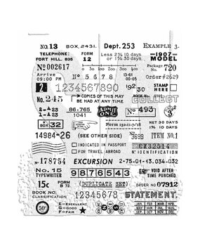 Stampers Anonymous Tidbits Tim Holtz Cling Stamps (CMS488)