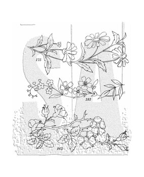 Stampers Anonymous Embroidery Tim Holtz Cling Stamps (CMS486) Stampers Anonymous Embroidery Tim Holtz Cling Stamps (CMS486)