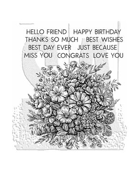 Stampers Anonymous Floristry Tim Holtz Cling Stamps (CMS485)