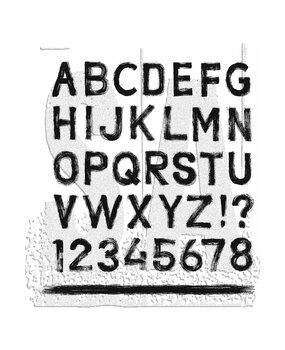 Stampers Anonymous Sign Painter Tim Holtz Cling Stamps (CMS484)