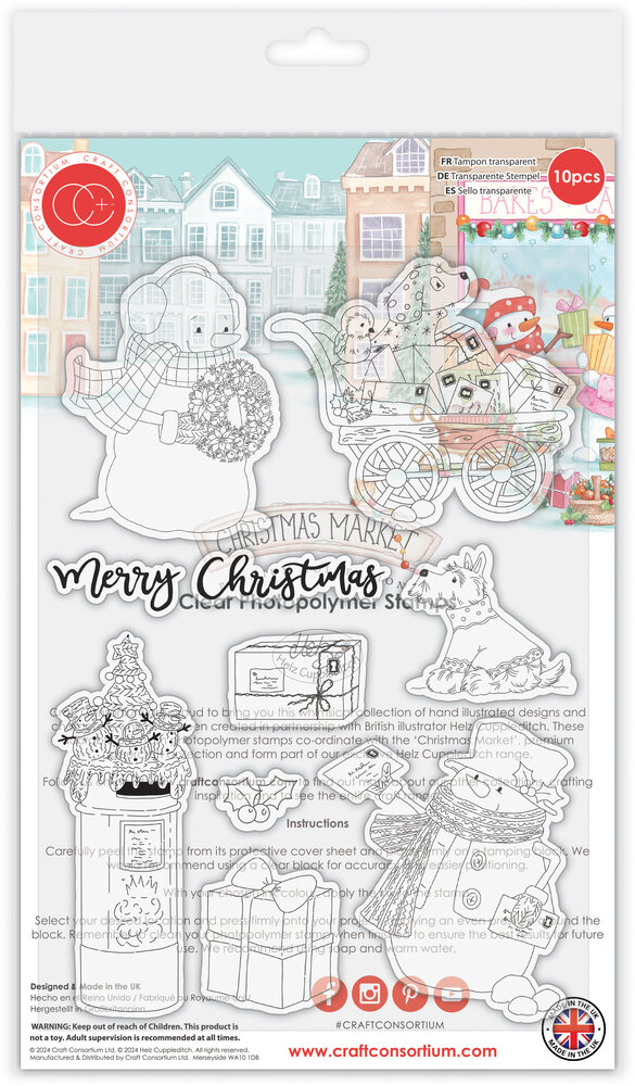 Craft Consortium Christmas Market Clear Stamps Christmas Post (CCSTMP095) Craft Consortium Christmas Market Clear Stamps Christmas Post (CCSTMP095)