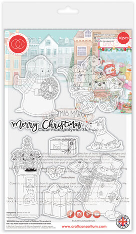 Craft Consortium Christmas Market Clear Stamps Christmas Post (CCSTMP095) Craft Consortium Christmas Market Clear Stamps Christmas Post (CCSTMP095)
