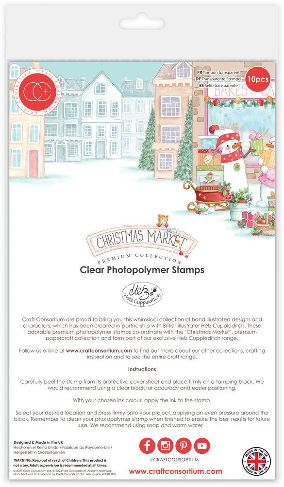 Craft Consortium Christmas Market Clear Stamps Christmas Post (CCSTMP095) Craft Consortium Christmas Market Clear Stamps Christmas Post (CCSTMP095)