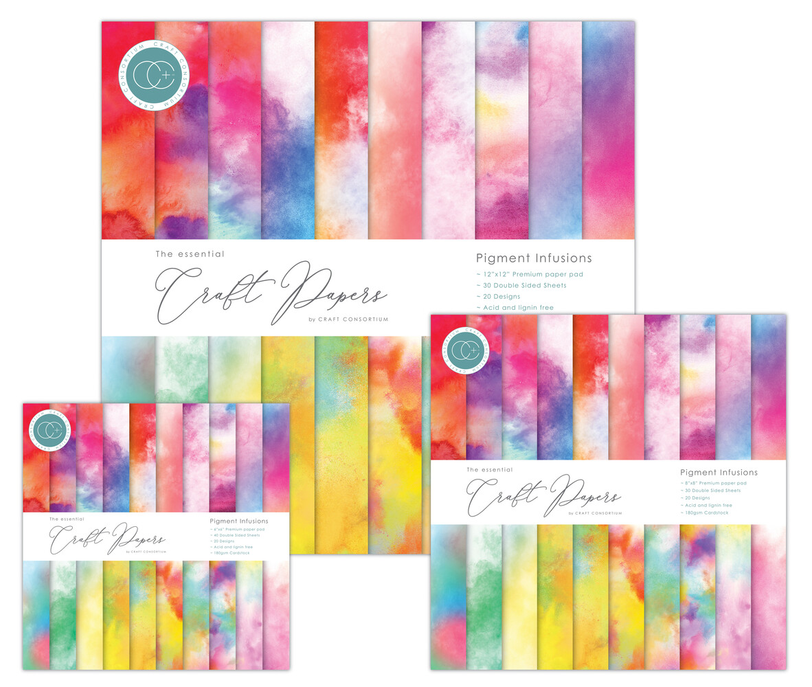 Craft Consortium Essential Craft Papers 6x6 Inch Paper Pad Pigment Infusions (CCEPAD031B) Craft Consortium Essential Craft Papers 6x6 Inch Paper Pad Pigment Infusions (CCEPAD031B)