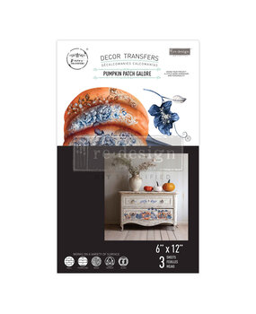 Re-Design with Prima Pumpkin Patch Galore 6x12 Inch Small Transfers (3pcs) (672164)