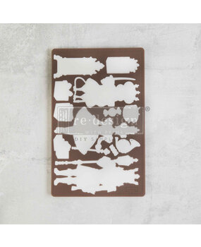 Re-Design with Prima Nutcracker Party 5x8 Inch Decor Mould (672058)