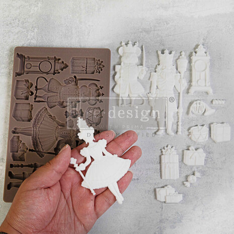 Re-Design with Prima Nutcracker Party 5x8 Inch Decor Mould (672058)