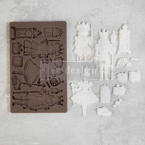 Re-Design with Prima Nutcracker Party 5x8 Inch Decor Mould (672058) Re-Design with Prima Nutcracker Party 5x8 Inch Decor Mould (672058)