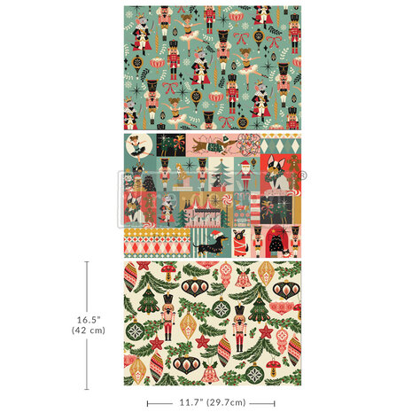 Re-Design with Prima Nutcracker Happiness A3 Decoupage Fiber Pack (3pcs) (671457) Re-Design with Prima Nutcracker Happiness A3 Decoupage Fiber Pack (3pcs) (671457)