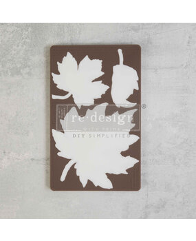 Re-Design with Prima Falling Leaves Fantasy 5x8 Inch Decor Mould (672232)