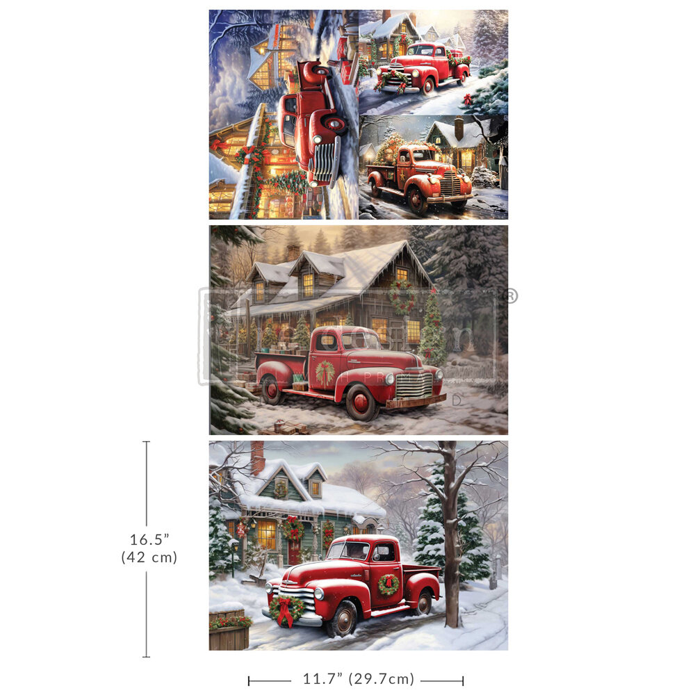 Re-Design with Prima Christmas Cargo A3 Decoupage Fiber Pack (3pcs) (671525) Re-Design with Prima Christmas Cargo A3 Decoupage Fiber Pack (3pcs) (671525)