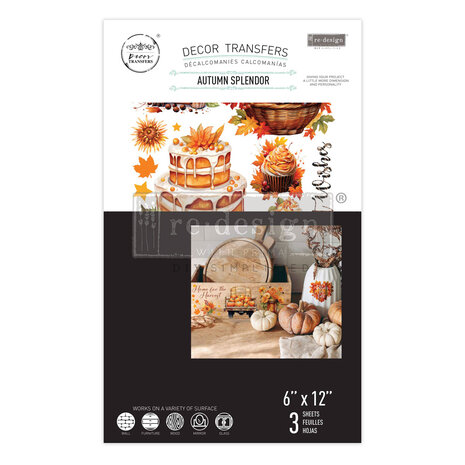Re-Design with Prima Autumn Splendor 6x12 Inch Small Transfers (3pcs) (673666)