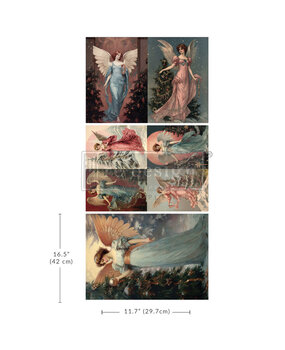 Re-Design with Prima Wings of Winter A3 Decoupage Fiber Pack (3pcs) (671495)