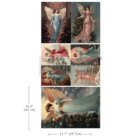 Re-Design with Prima Wings of Winter A3 Decoupage Fiber Pack (3pcs) (671495)