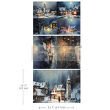 Re-Design with Prima Snowy Twilight A3 Decoupage Fiber Pack (3pcs) (671501)
