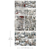 Re-Design with Prima Silent Night Snow Village A3 Decoupage Fiber Pack (3pcs) (671549)