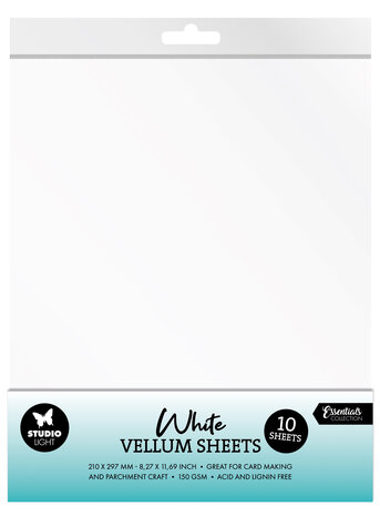 Studio Light White Vellum Sheets (10pcs) (SL-CO-VES04) (BASIC)