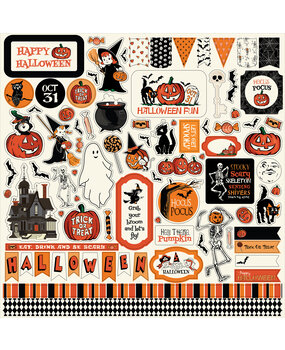 Carta Bella Halloween Fun 12x12 Inch Element Sticker (CBFUN383014)