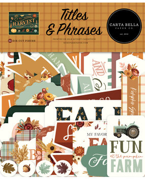 Carta Bella Harvest Titles & Phrases (CBHV380032)