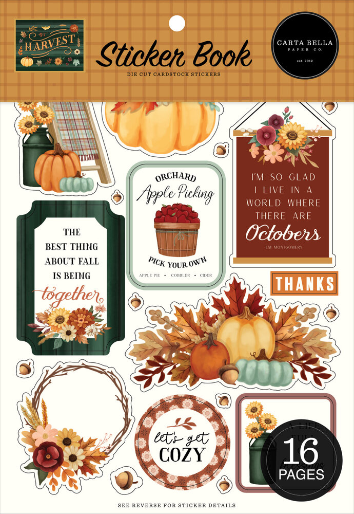 Carta Bella Harvest Sticker Book (CBHV380029)