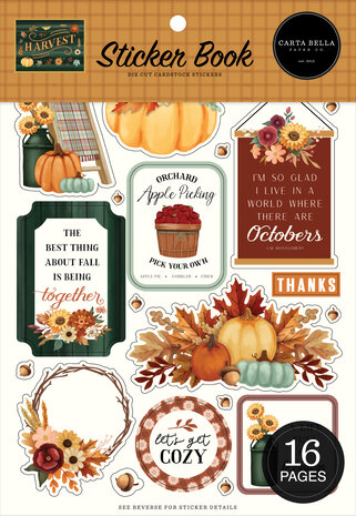 Carta Bella Harvest Sticker Book (CBHV380029)