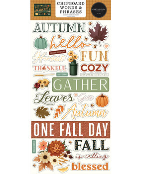 Carta Bella Harvest Chipboard Words & Phrases (CBHV380022)