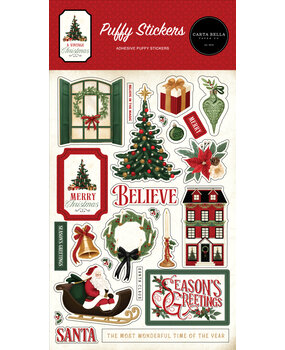 Carta Bella A Vintage Christmas Puffy Stickers (CBVC384066)