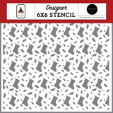 Carta Bella Stockings Were Hung Stencil (CBVC384033)