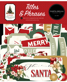 Carta Bella A Vintage Christmas Titles & Phrases (CBVC384032)