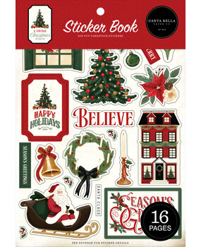 Carta Bella A Vintage Christmas Sticker Book (CBVC384029)