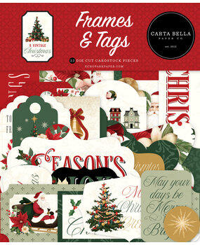 Carta Bella A Vintage Christmas Frames & Tags (CBVC384025)