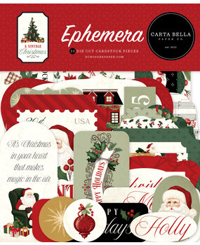 Carta Bella A Vintage Christmas Ephemera (CBVC384024)