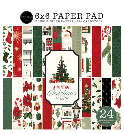 Carta Bella A Vintage Christmas 6x6 Inch Paper Pad (CBVC384023)