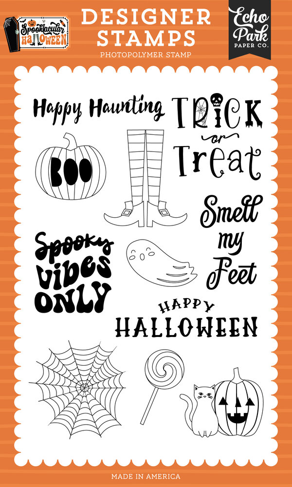 Echo Park Spooky Vibes Only Clear Stamps (SH382048) Echo Park Spooky Vibes Only Clear Stamps (SH382048)