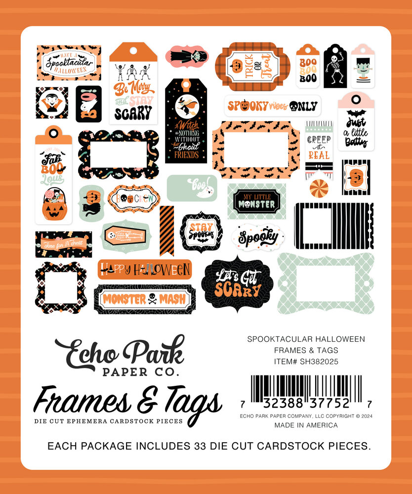 Echo Park Spooktacular Halloween Frames & Tags (SH382025)