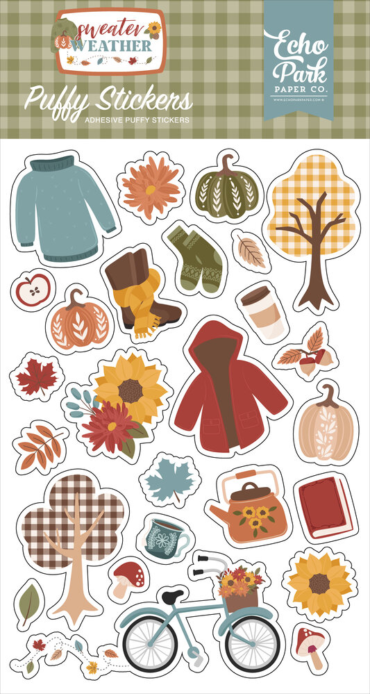 Echo Park Sweater Weather Puffy Stickers (SW381066)