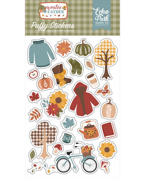 Echo Park Sweater Weather Puffy Stickers (SW381066)