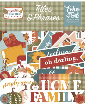 Echo Park Sweater Weather Titles & Phrases (SW381032)